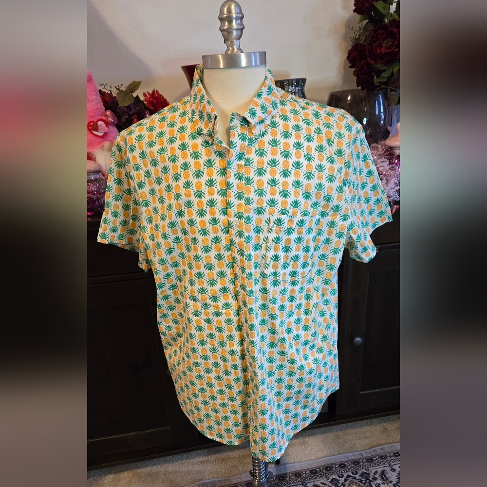 Colorful Pineapple Print Shirt
